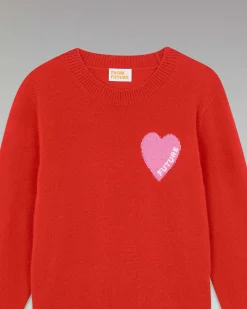 Pull Col Rond Coeur Leger