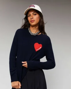 Pull Col Rond Coeur Leger