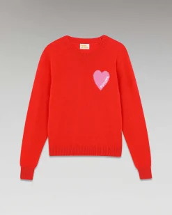 Pull Col Rond Coeur Leger