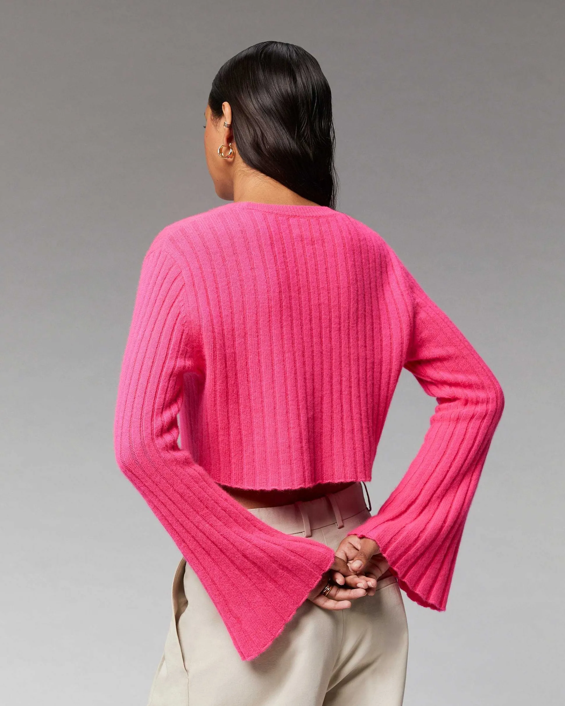 Pull Col Rond Court Manches Evasees