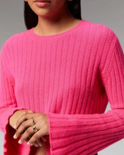 Pull Col Rond Court Manches Evasees