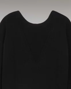 Pull Col Rond Dos Nu Leger