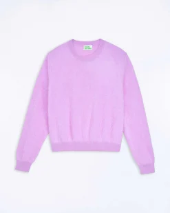 Pull Col Rond En Cachemire Brosse