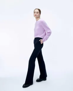 Pull Col Rond En Cachemire Brosse