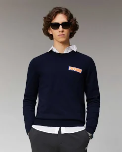 Pull Col Rond Motif Future