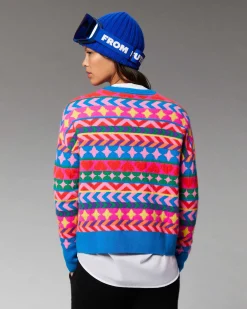 Pull Col Rond Norvegien Allover