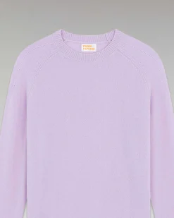 Pull Col Rond Oversize Leger