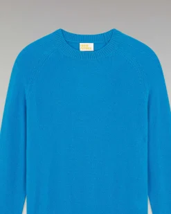 Pull Col Rond Oversize Leger