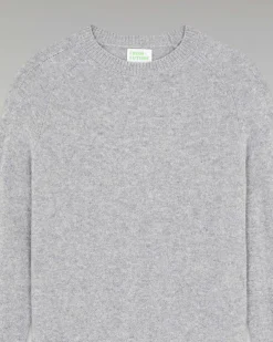 Pull Col Rond Oversize Leger