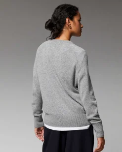 Pull Col Rond Oversize Leger