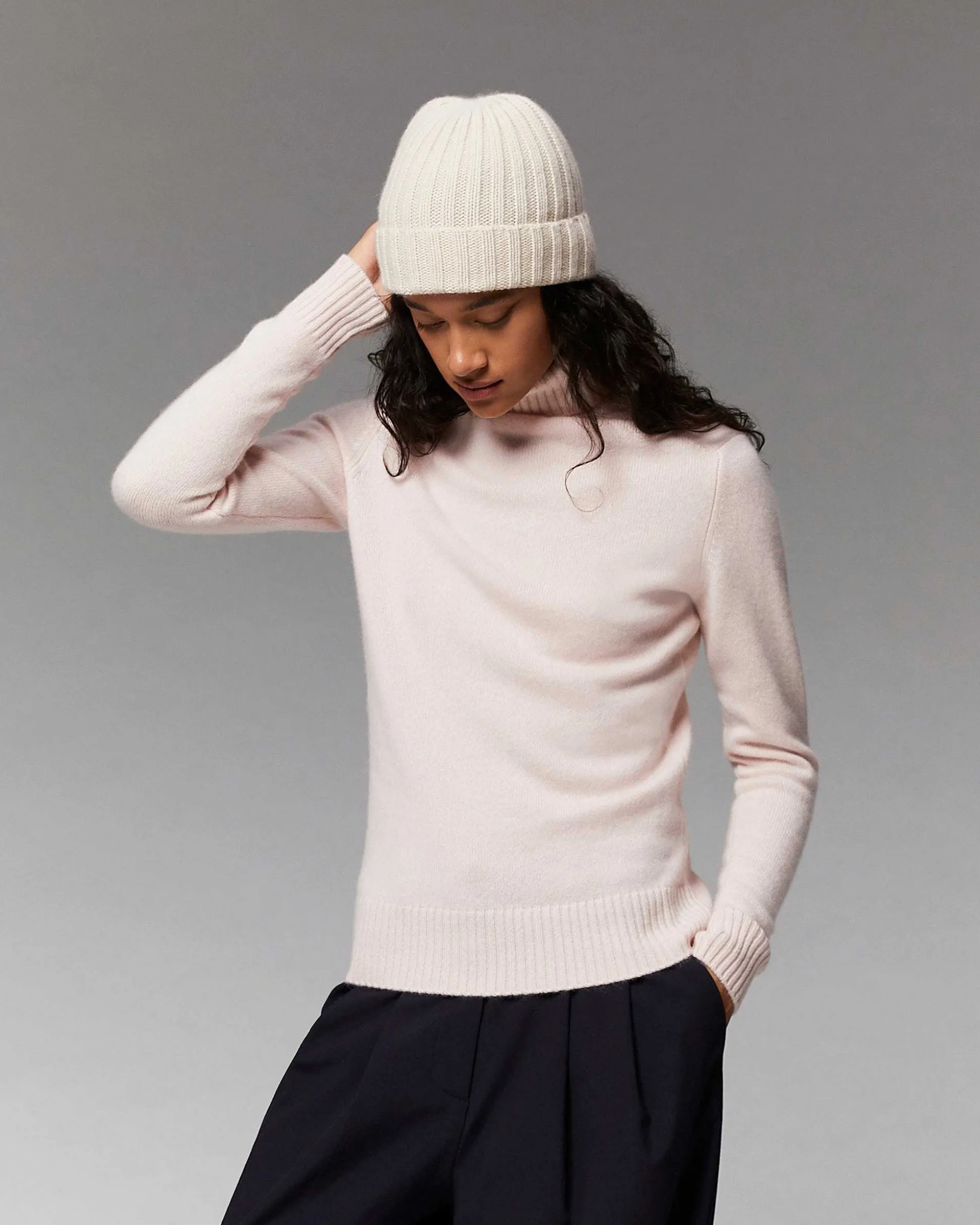 Pull Col Roule Basique