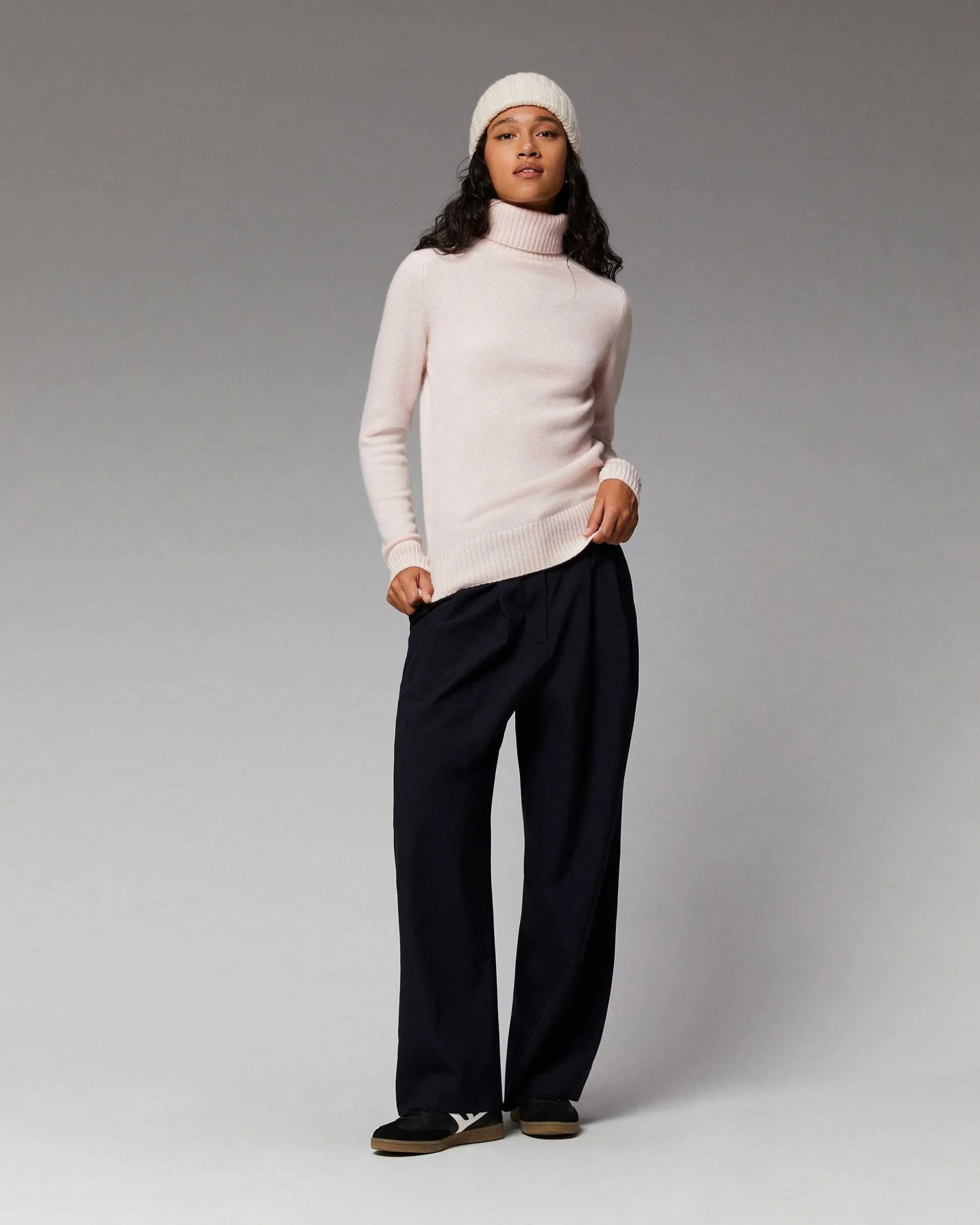 Pull Col Roule Basique