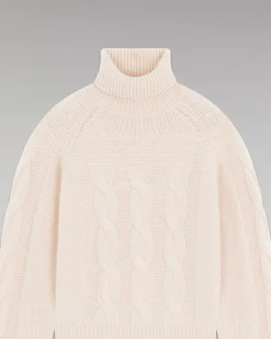 Pull Col Roule Torsades Epais