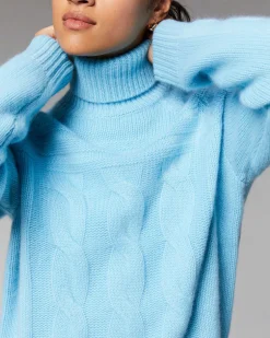 Pull Col Roule Torsades Epais