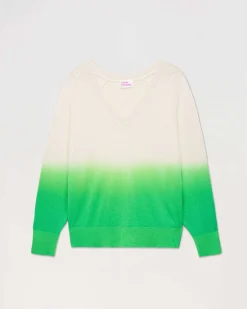 Pull Col V Dip Dye Leger