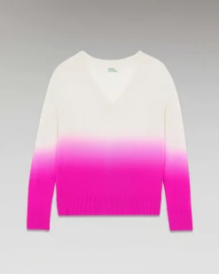 Pull Col V Dip Dye Leger