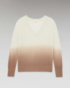 Pull Col V Dip Dye Leger