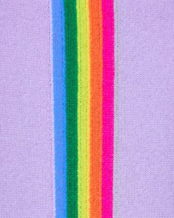 Pull Col V Oversize Bande Manches Multico