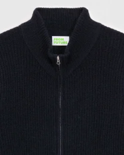 Pull Gilet A Cotes Zippe