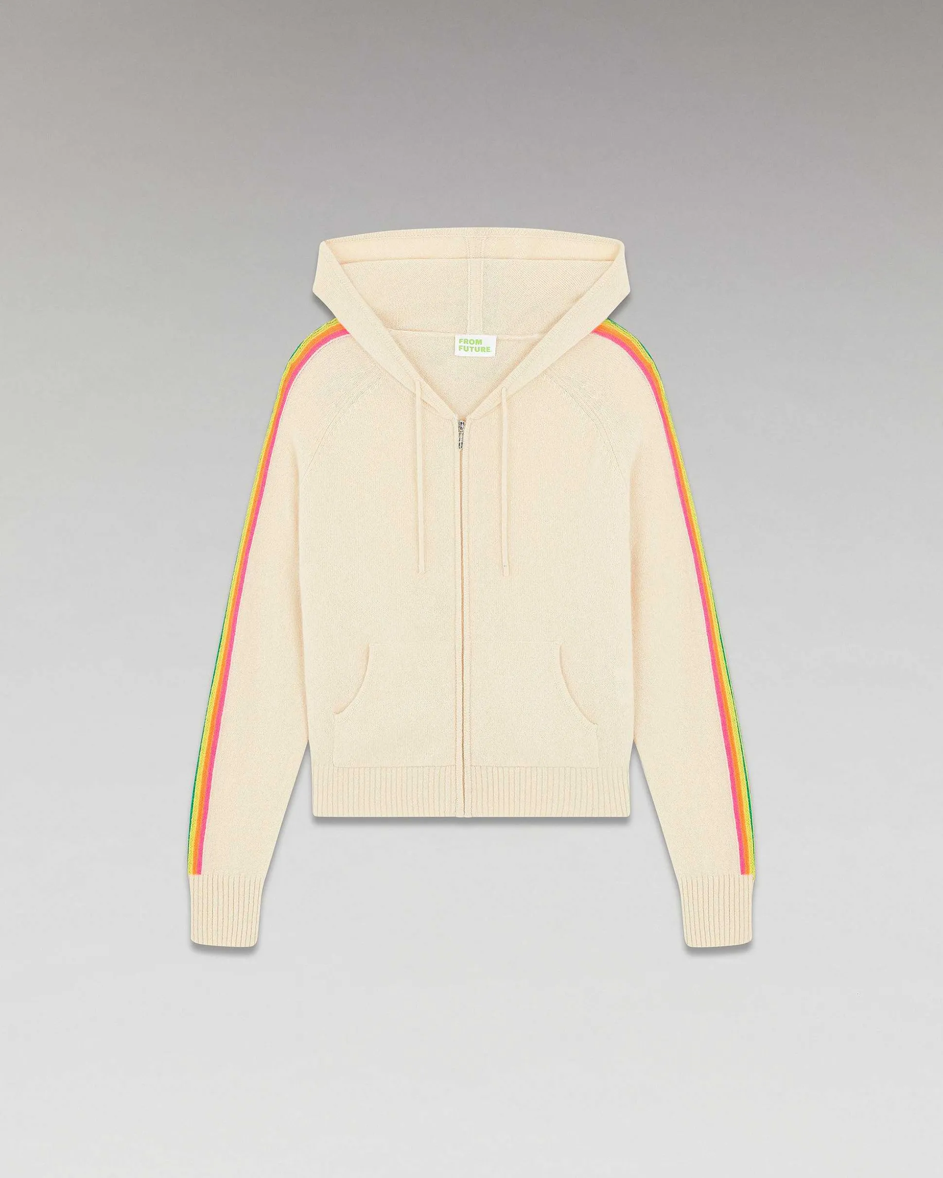 Pull Hoodie Bandes Manches Multico Leger