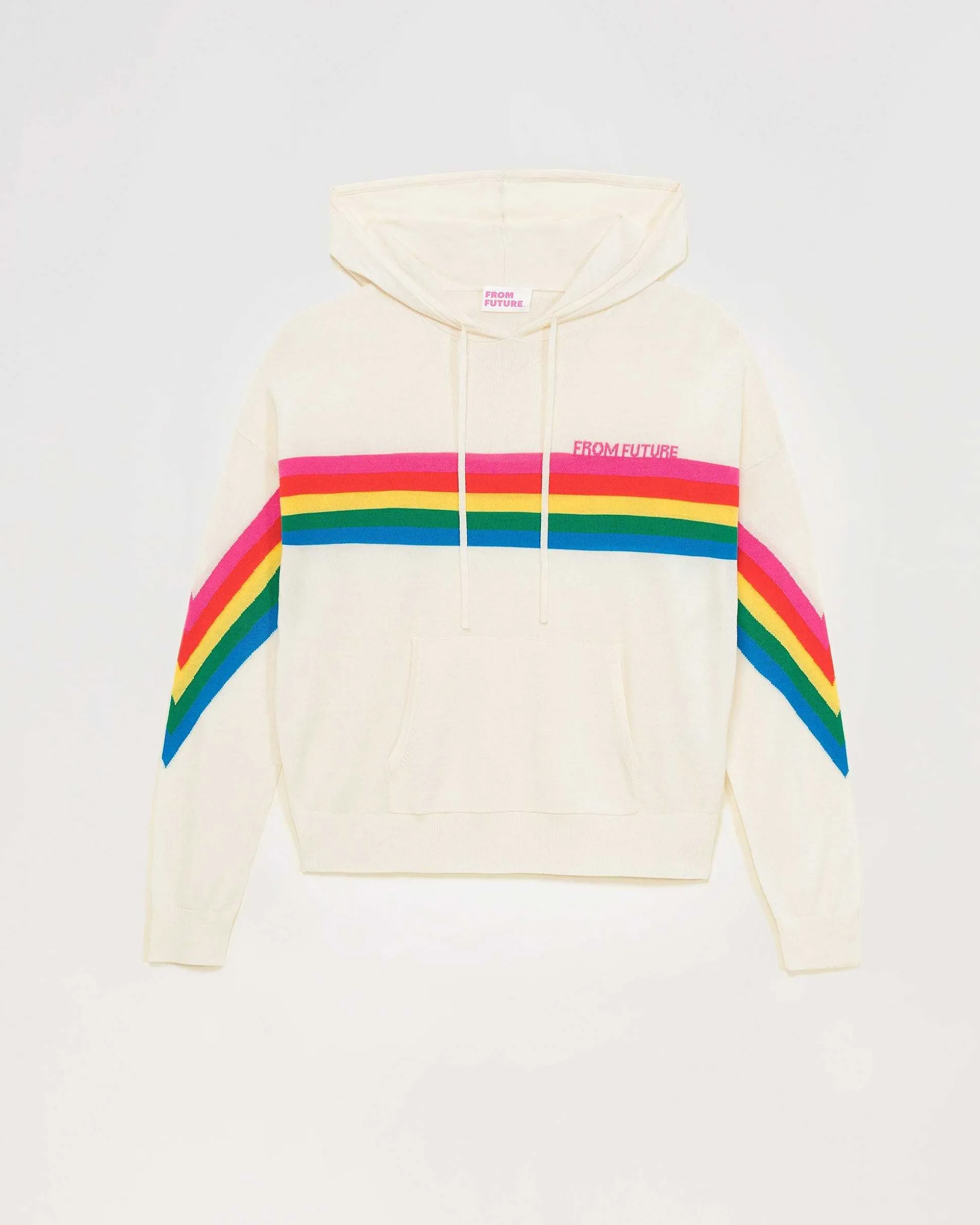 Pull Hoodie Bandes Multicolore