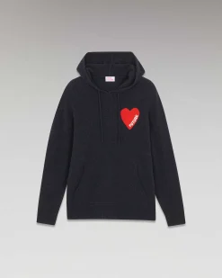 Pull Hoodie Coeur Leger