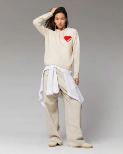 Pull Hoodie Coeur Leger