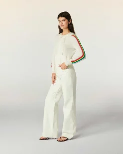 Pull Hoodie Zippe Bande Multicolore