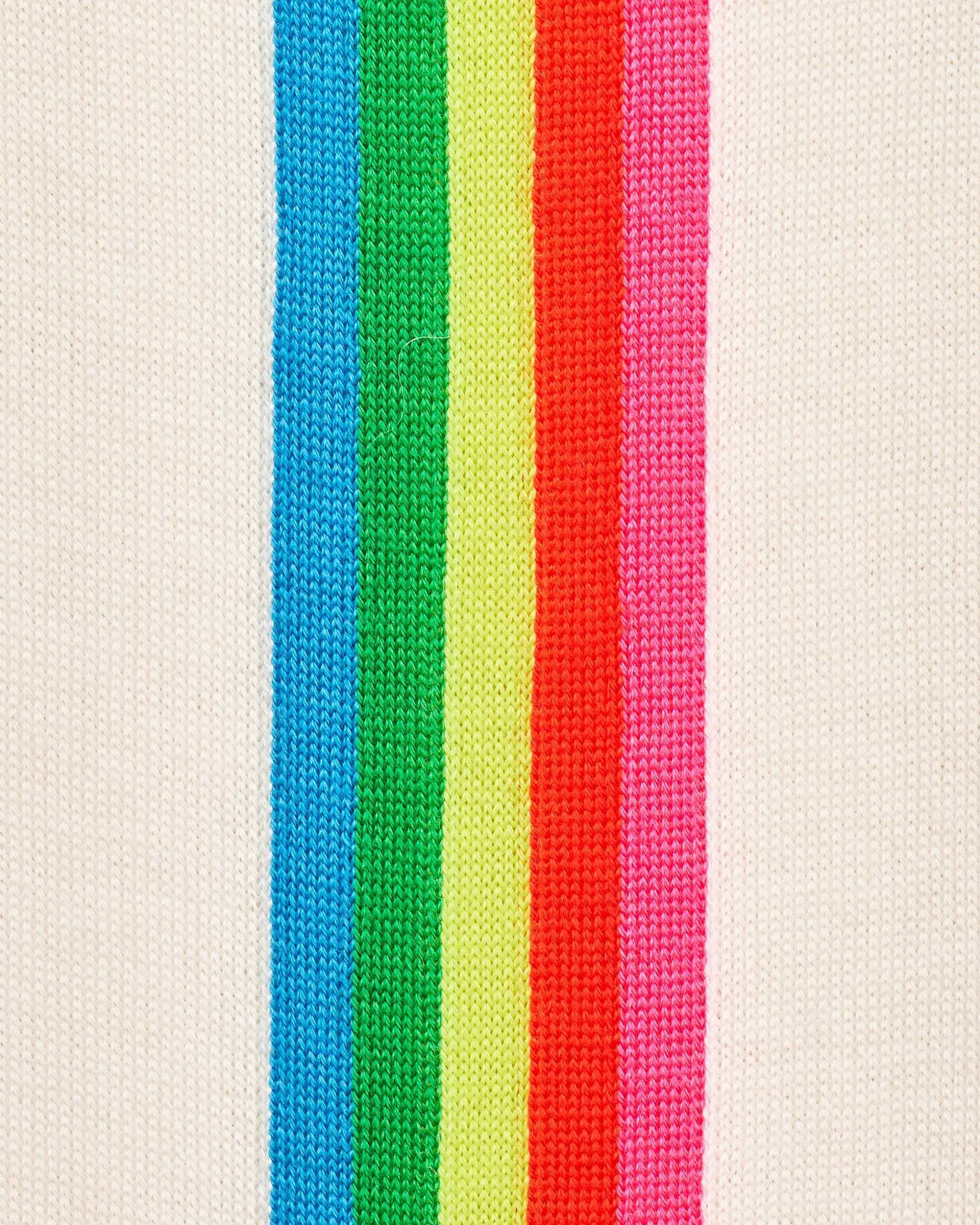 Pull Hoodie Zippe Bande Multicolore