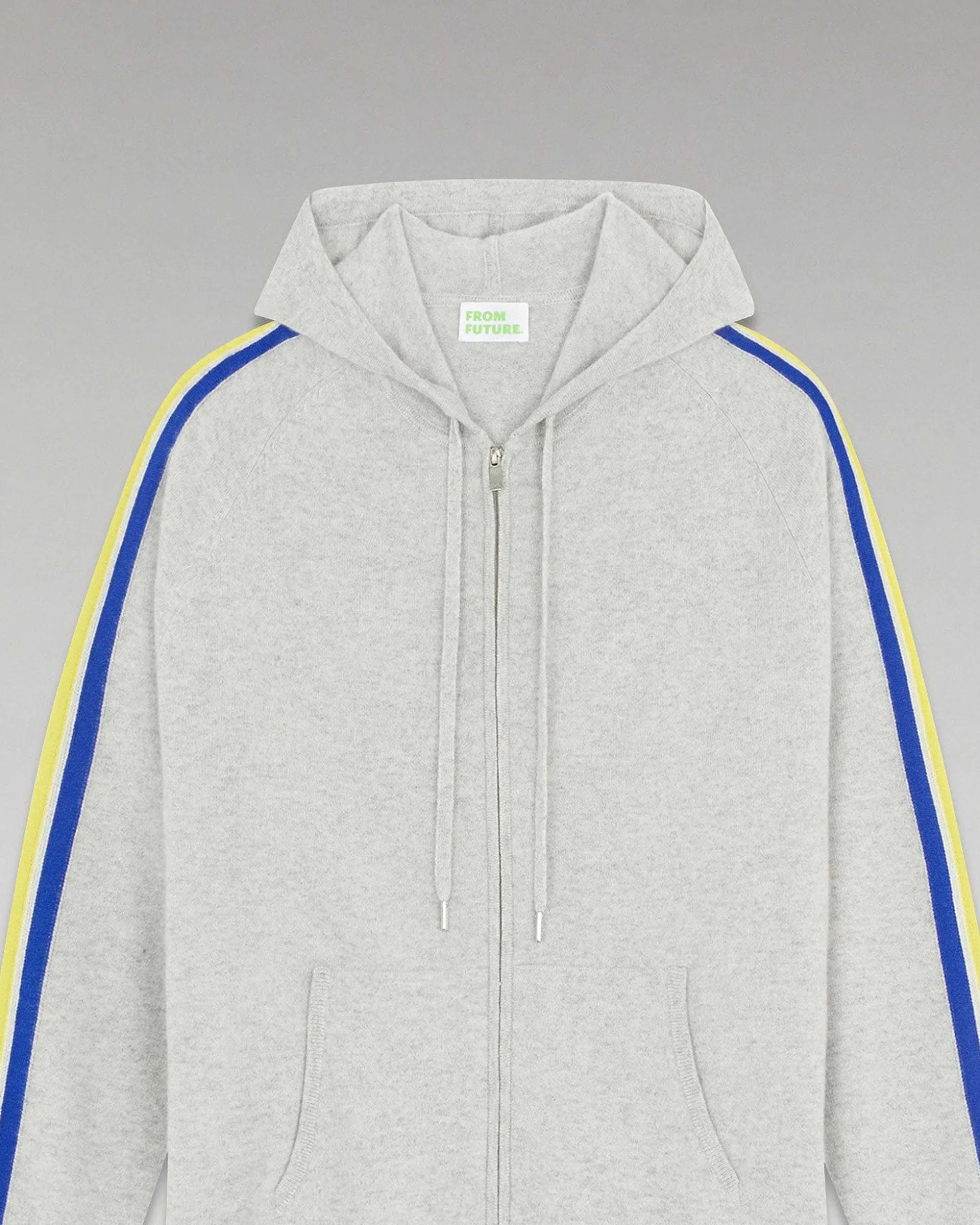 Pull Hoodie Zippe Bandes