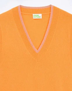 Pull Sans Manche Bicolore