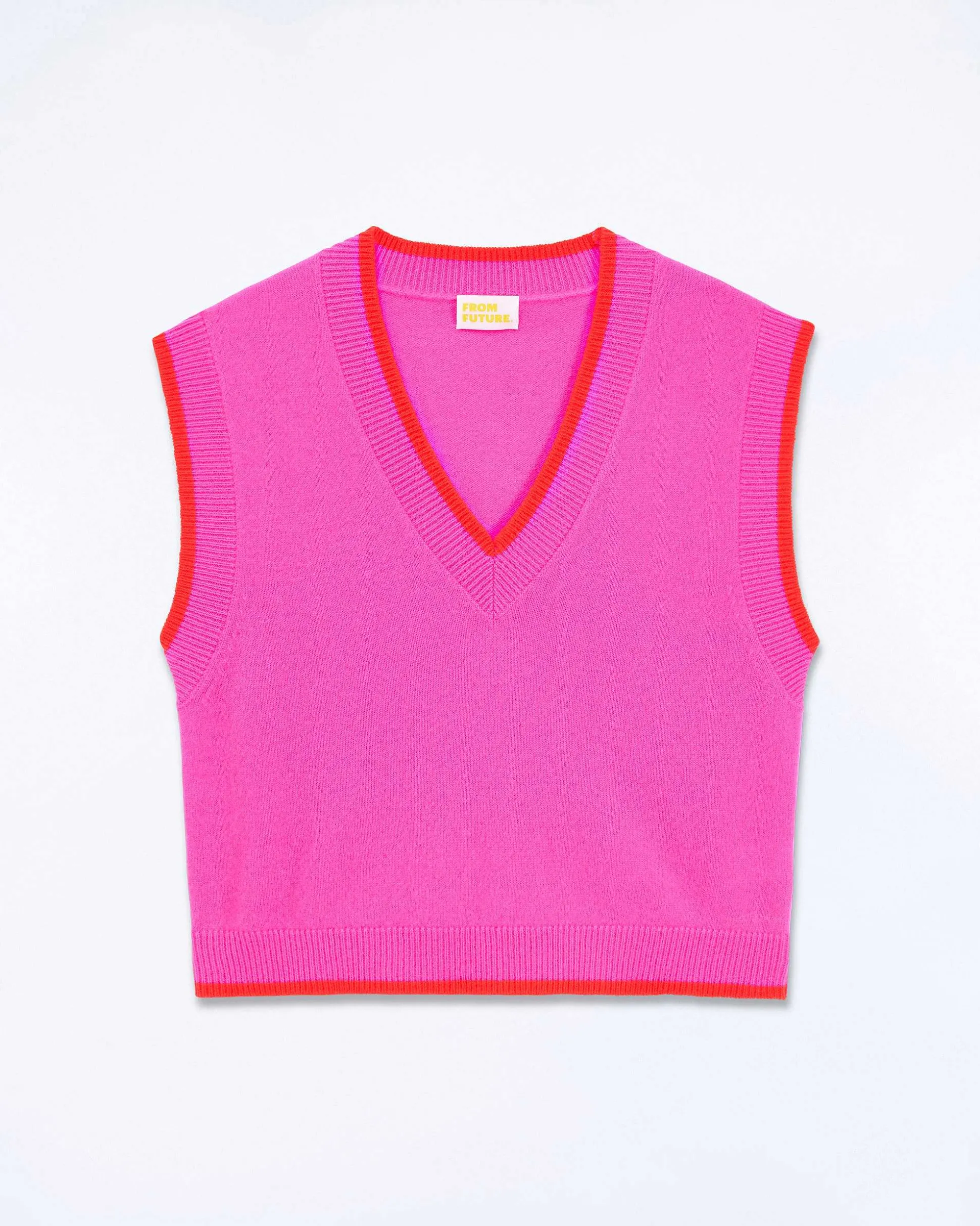 Pull Sans Manche Bicolore