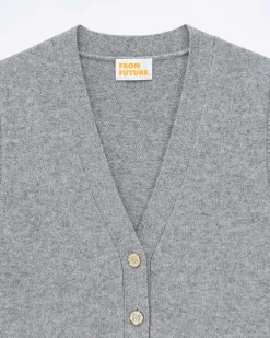 Pull Sans Manche Boutons Bijoux