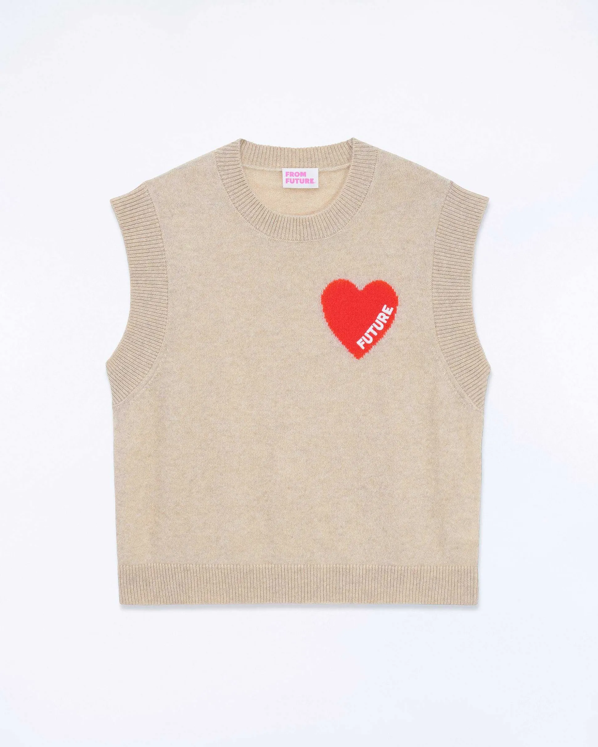 Pull Sans Manche Coeur