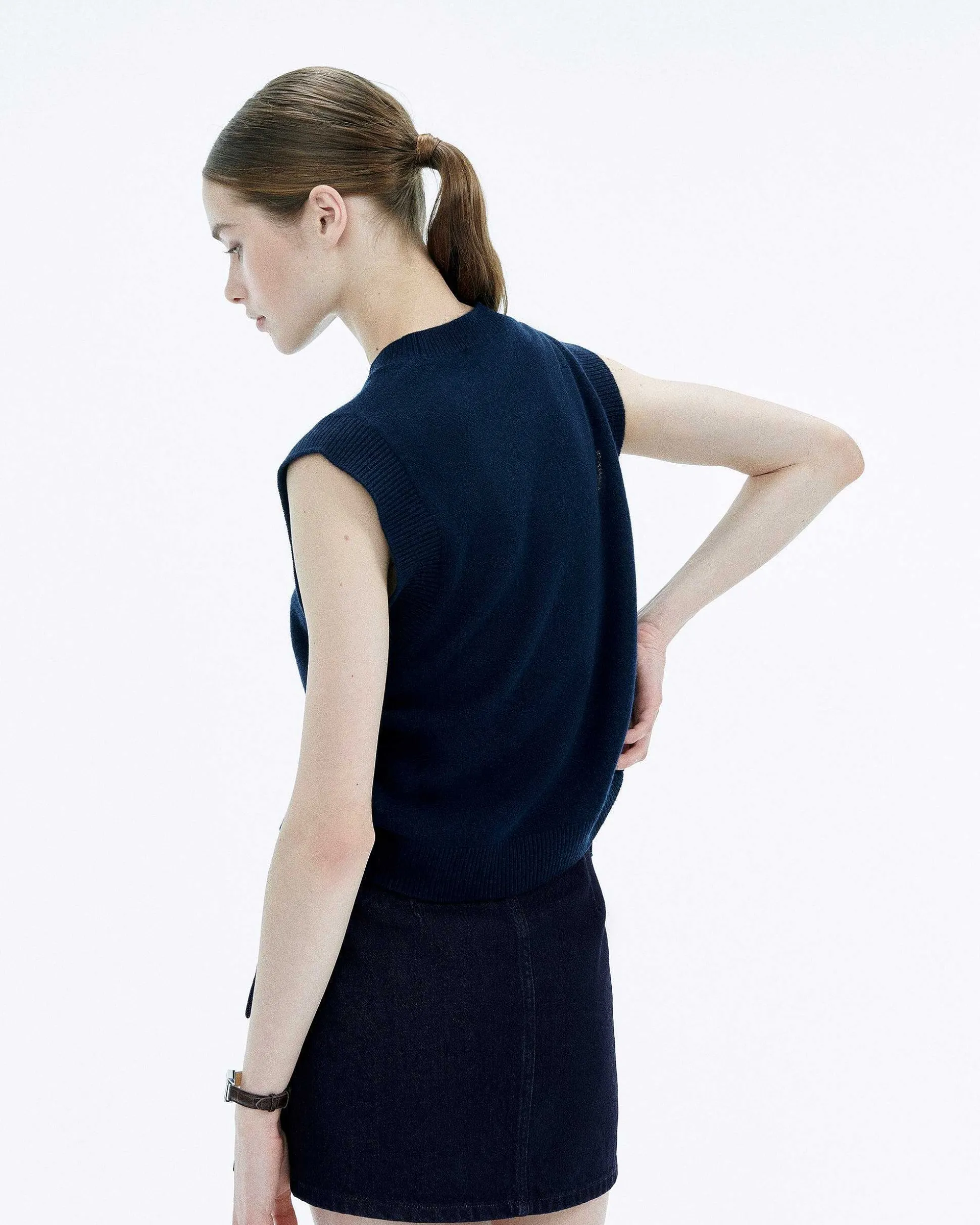 Pull Sans Manche Coeur