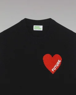 Pull Sans Manche Coeur Leger