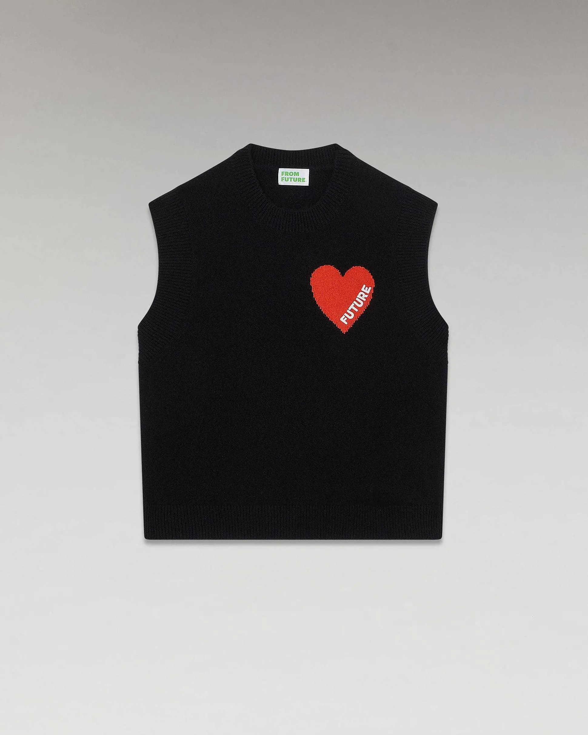 Pull Sans Manche Coeur Leger
