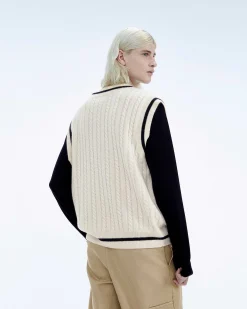 Pull Sans Manche Col Polo Future