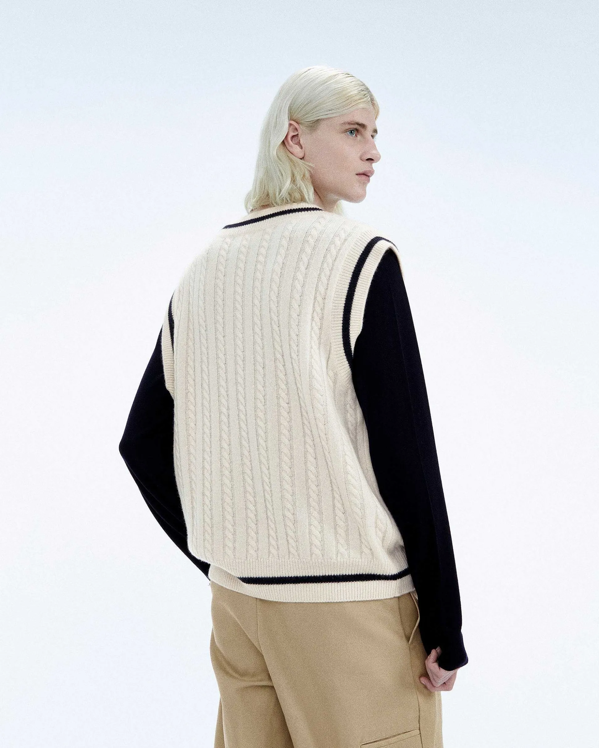 Pull Sans Manche Col Polo Future