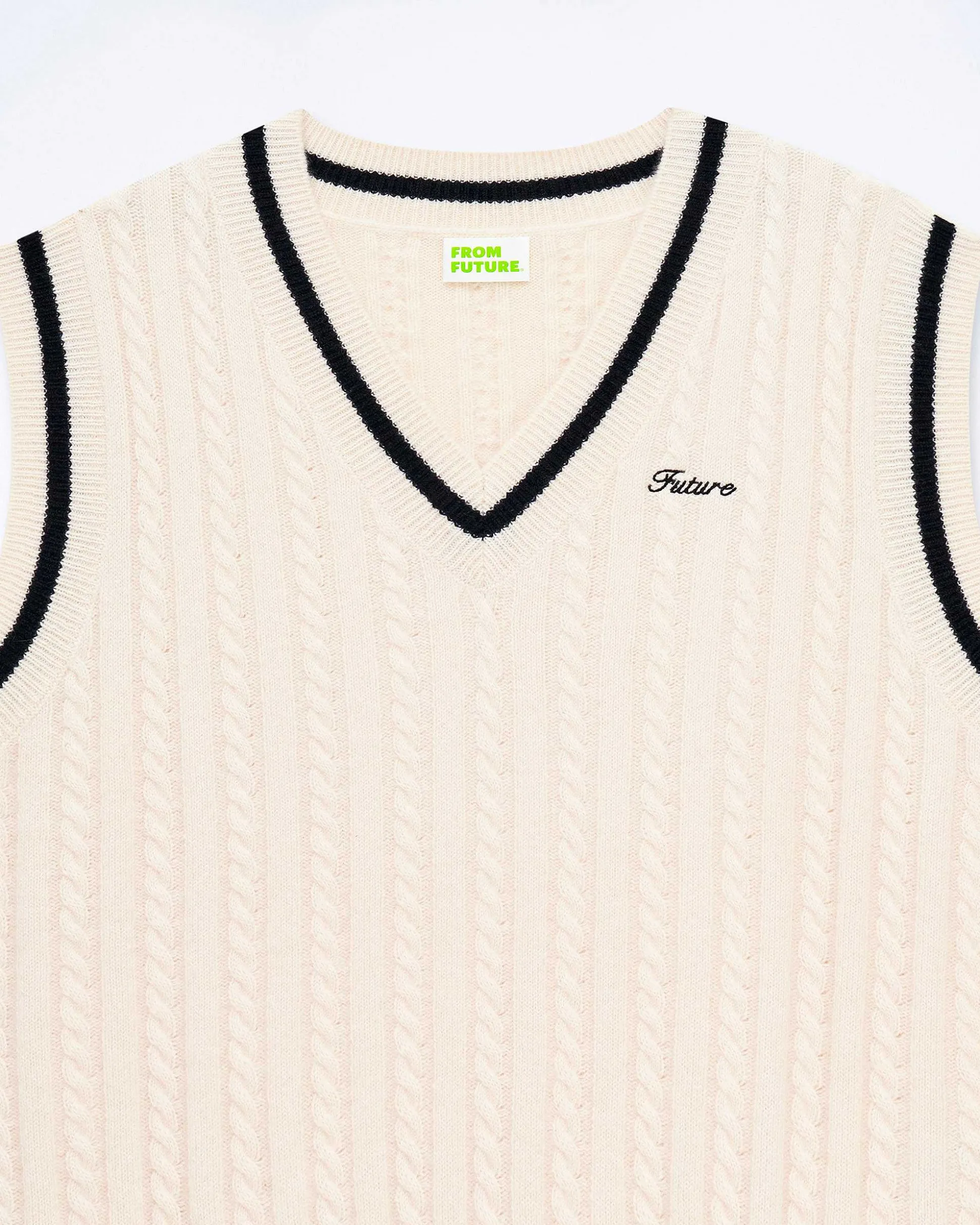 Pull Sans Manche Col Polo Future