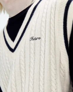 Pull Sans Manche Col Polo Future