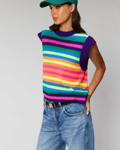 Pull Sans Manche Multico Leger