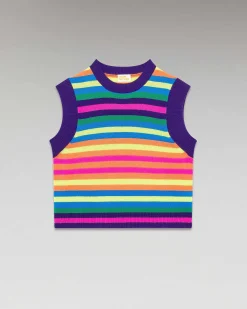 Pull Sans Manche Multico Leger