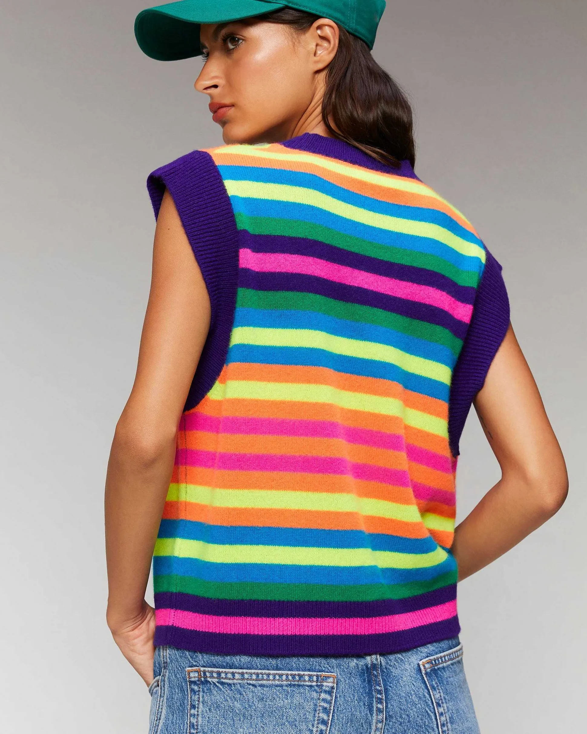 Pull Sans Manche Multico Leger