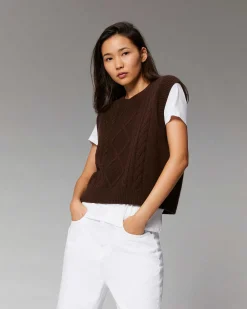 Pull Sans Manche Torsades