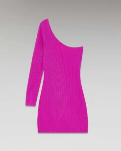 Robe Courte Asymetrique A Cotes