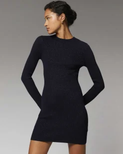 Robe Courte Manche Longue Metallise