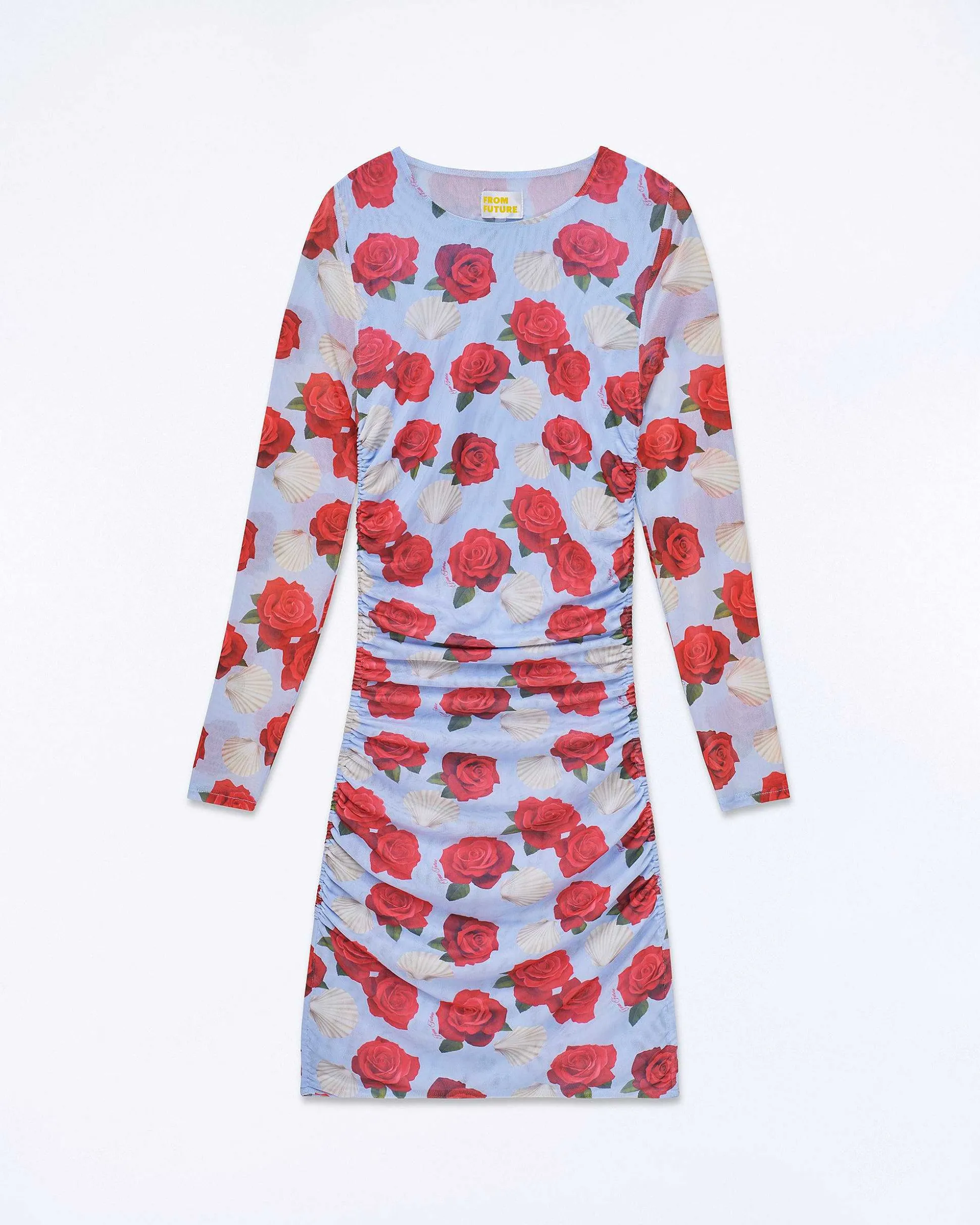 Robe Courte Manche Longue Mesh