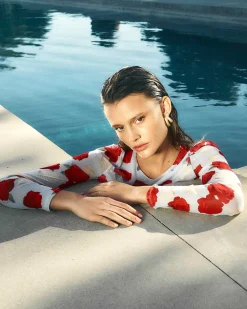 Robe Courte Manche Longue Mesh