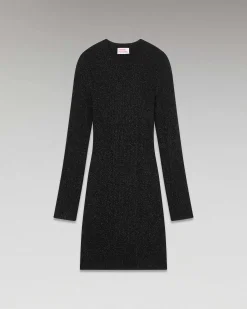 Robe Courte Manche Longue Metallise